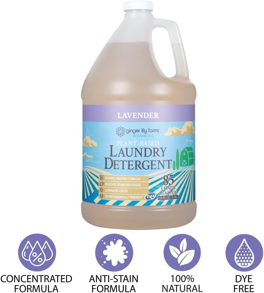 image:imageGinger Lily Farms Botanicals Laundry Detergent 100oz4pk Free amp ClearLavender