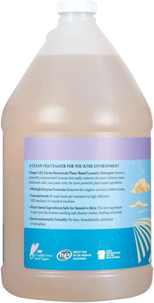 image:imageGinger Lily Farms Botanicals Laundry Detergent 100oz4pk Free amp ClearLavender
